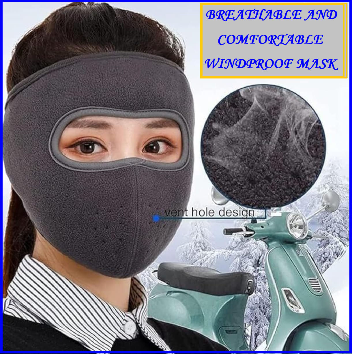 Soft Winter Cotton Face Mask with Breathable Fabric for Riding Bike, Summer, Winter, Dust, UV Protection, Helmet Face,Mask (Rider face Mask)